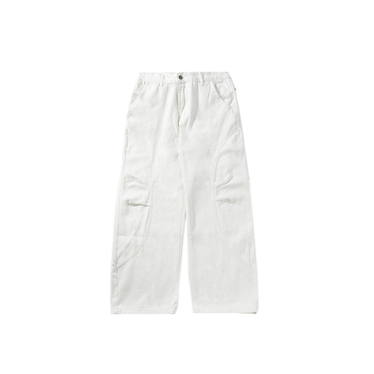 Japanese Curved Soft Pleat Casual Pants All-match Neutral