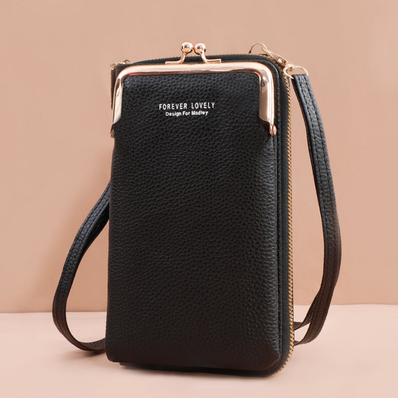 Korean Style Pull Crossbody Bag Chain Vertical Ladies Bag