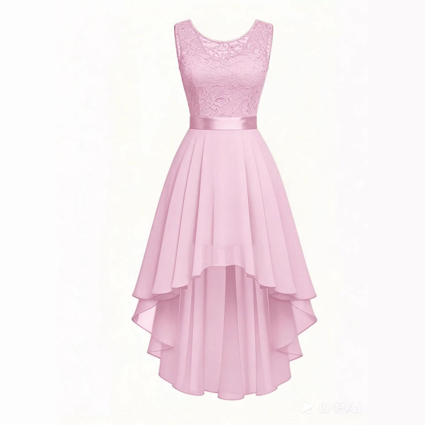 New Front-short Back-long Slim-fit Sleeveless Dress
