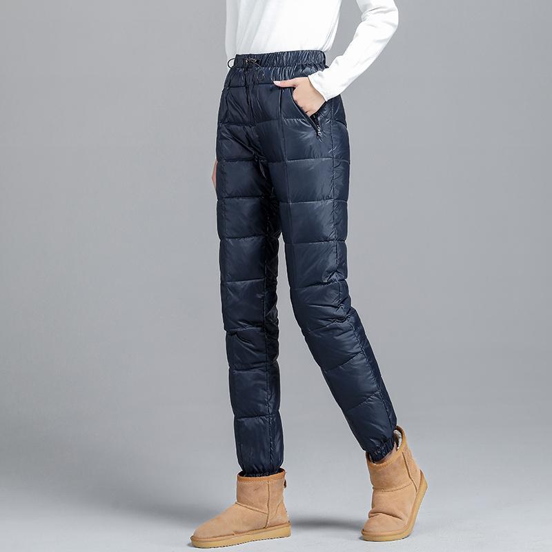 Down Cotton Women's Outwear Fashion Casual High Waist Slim Pants