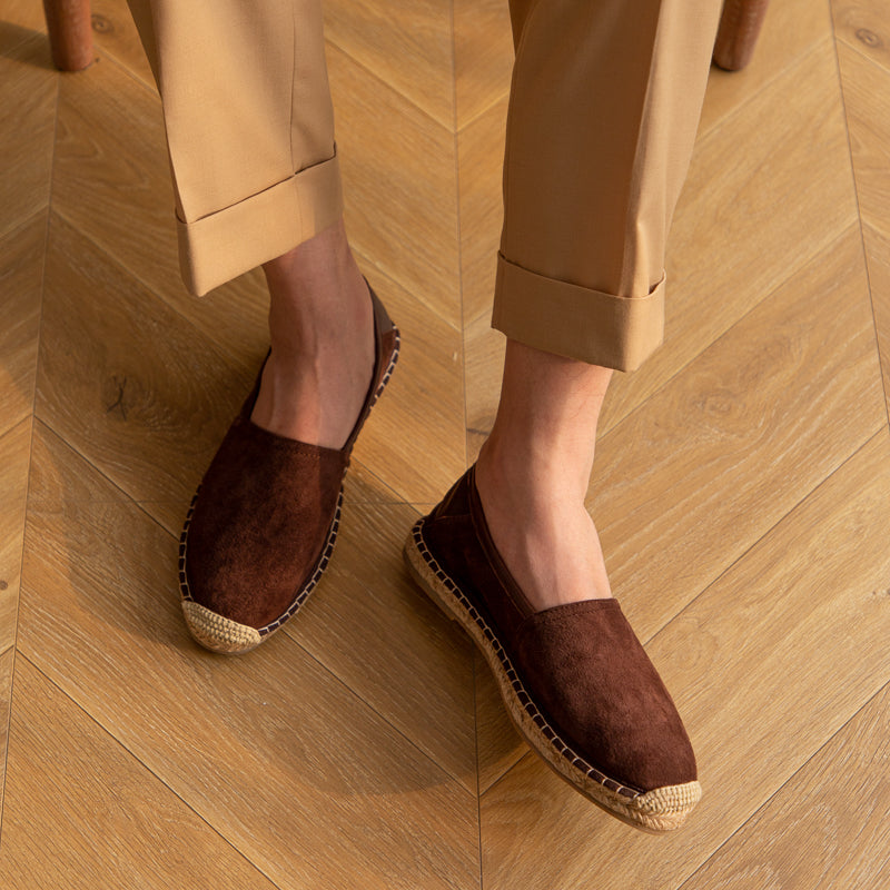 Fåreskind Fisherman-sko i ruskind med afslappet slip-on-design
