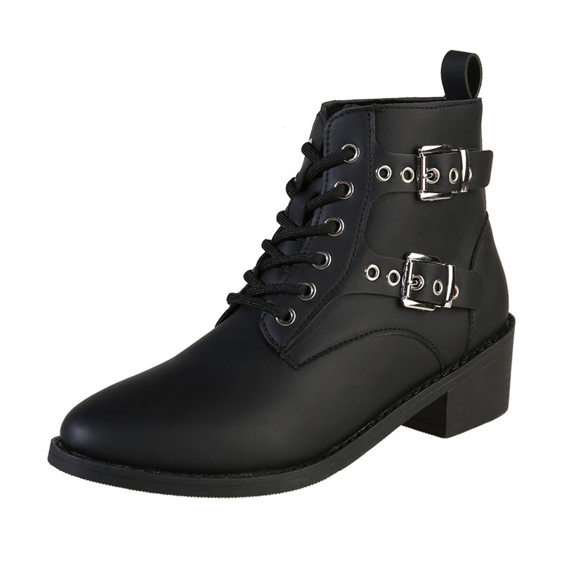 Women's Fashion Casual Western Denim Ankle Boots