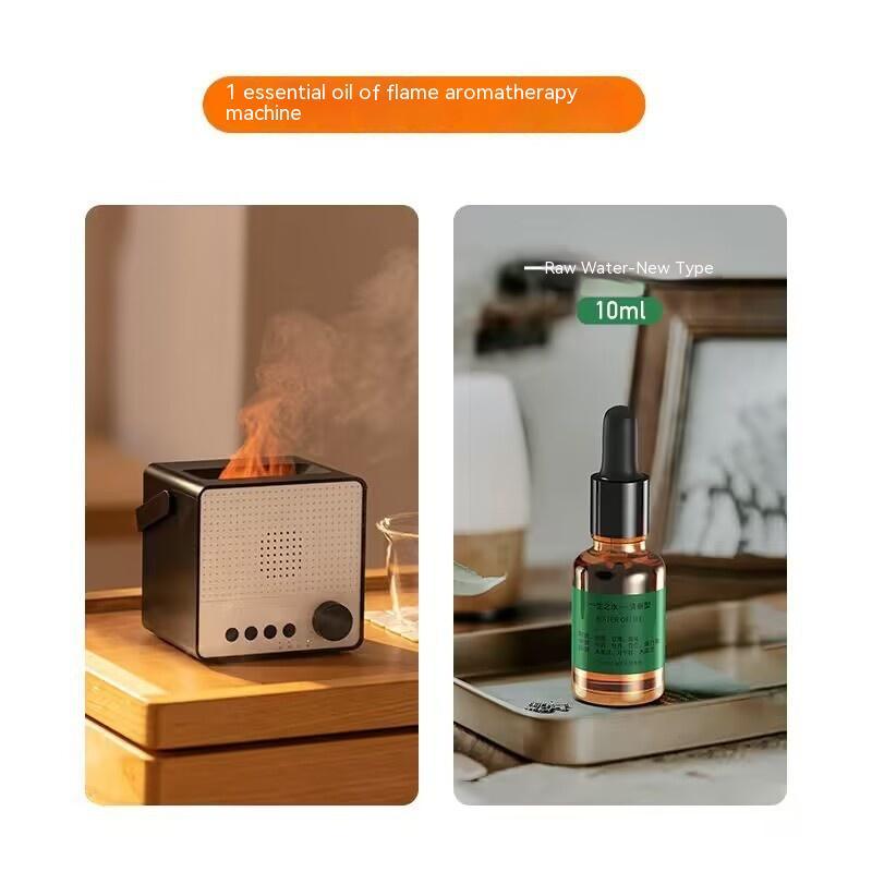 Timing Charging Decompression Flame Aroma Diffuser White Noise Bluetooth Speaker
