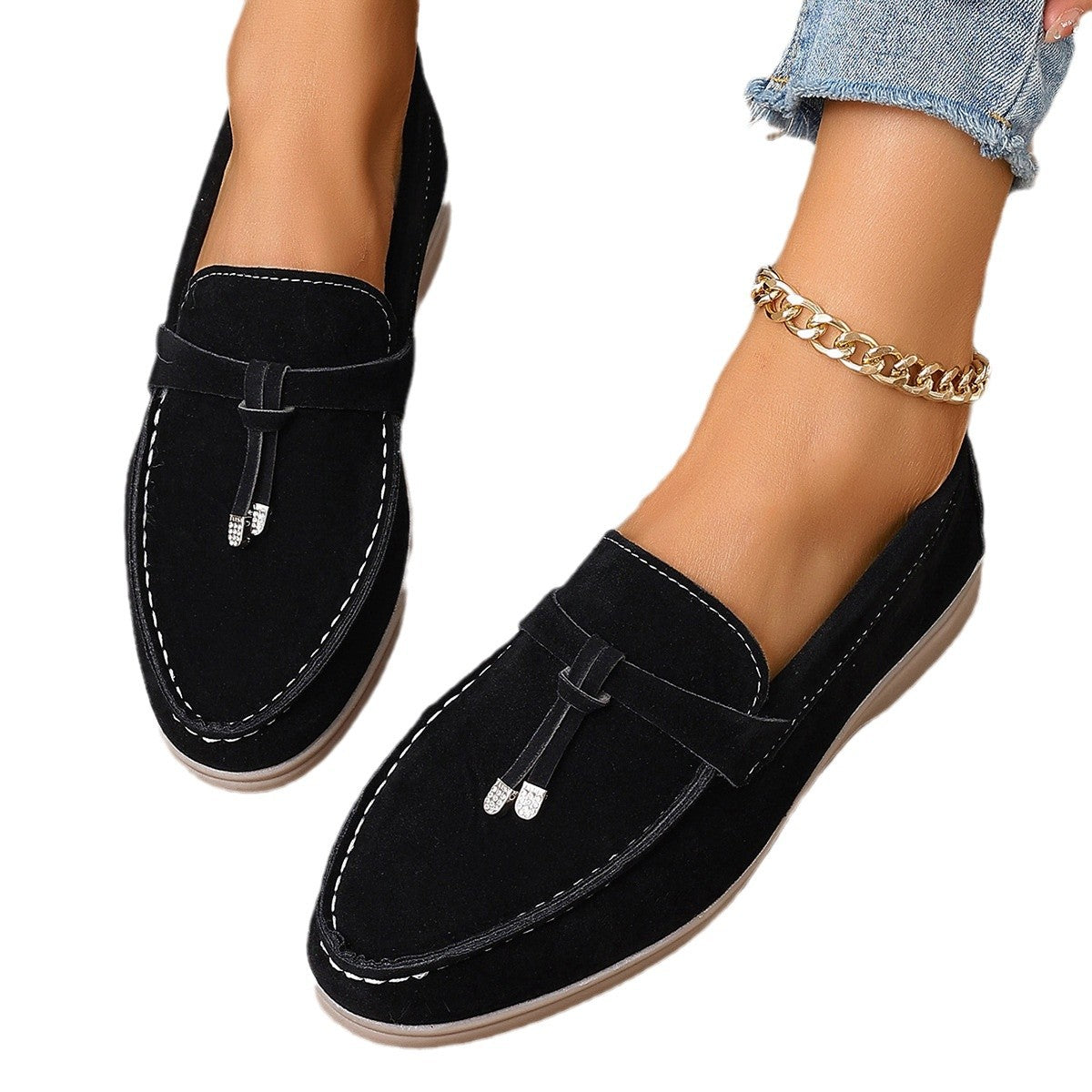 Europæiske og amerikanske slip-on loafers/gommino til udenrigshandel