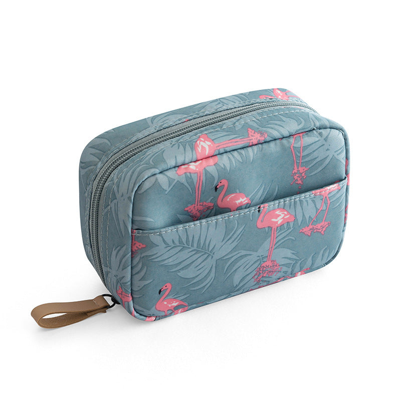 Ink Color Tone Simple Portable Printed Makeup Bag