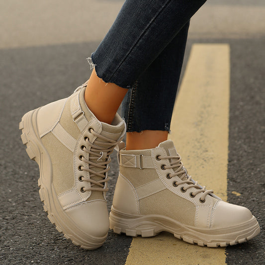 Women's Casual Mid-calf Fleece-lined, Thickened, Insulated Cotton Boots