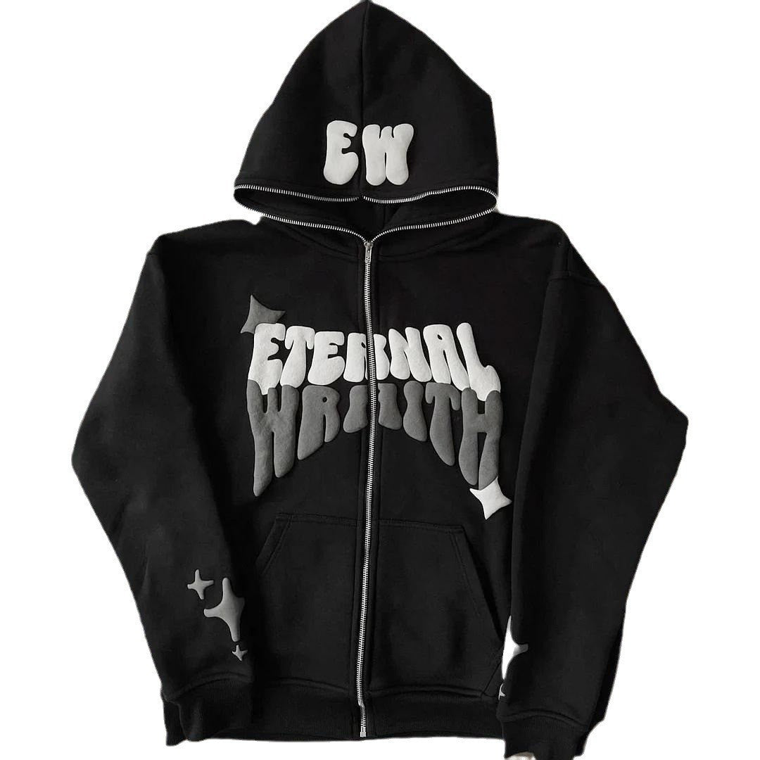 Loose Casual 3D Printed Hoodie