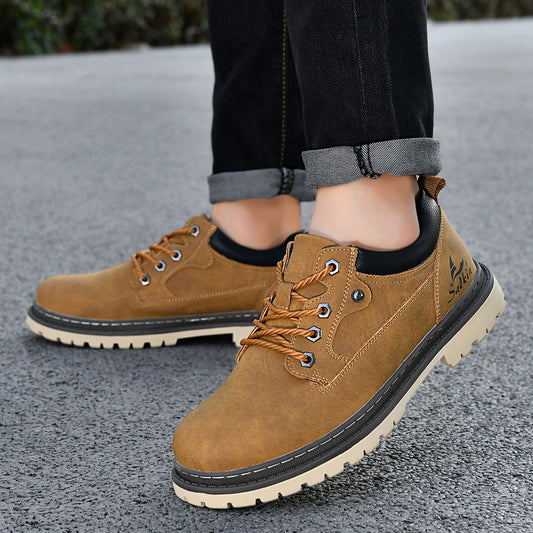British-style Work Boots For Trendy Men