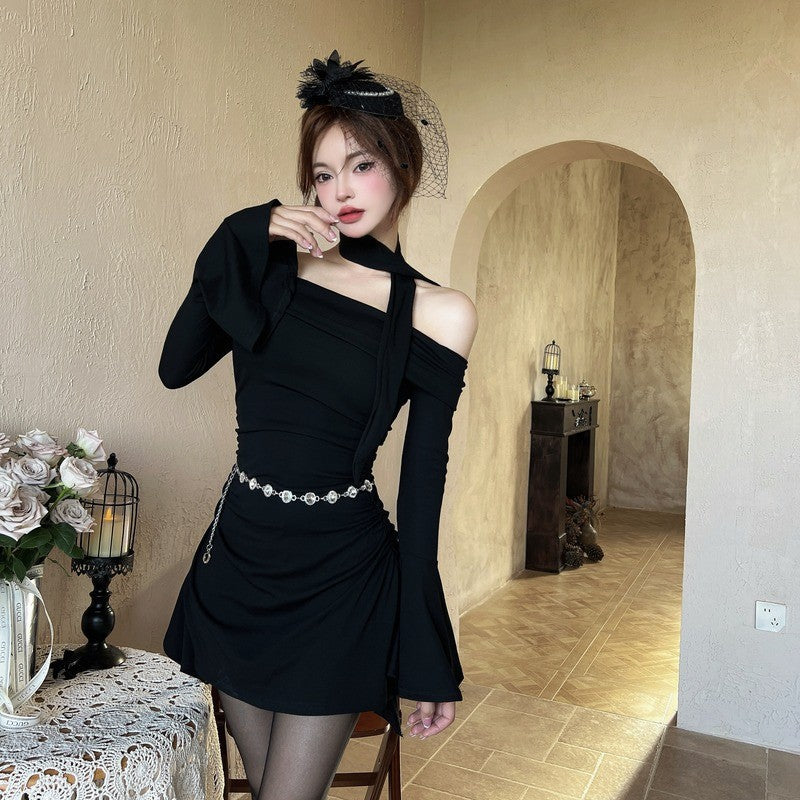 New Slimming Figure-flattering Femme Fatale Dress