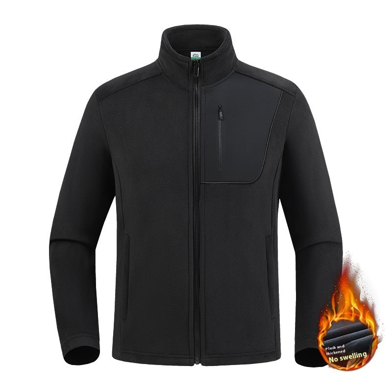 Fleece Sweater Men's Thickened Fleece-lined Polar Fleece
