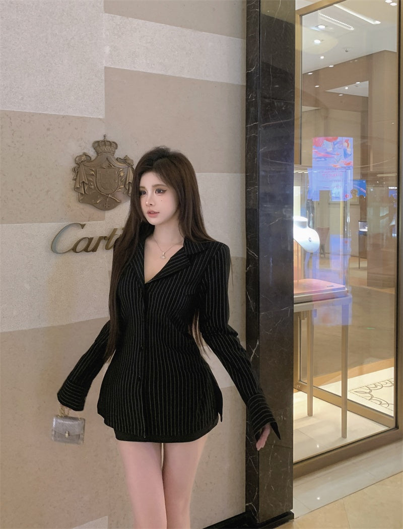 Casual Striped Long-sleeved Shirt For Women