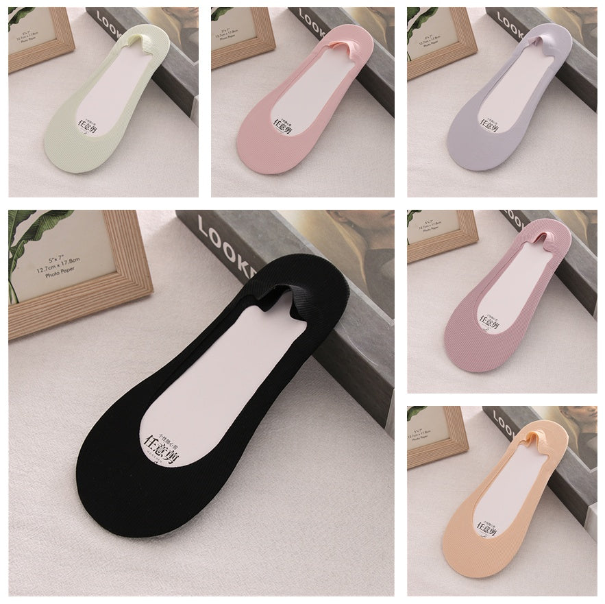 Women's Summer Non-slip Cotton Bottom Breathable Shallow Mouth Ice Stockings
