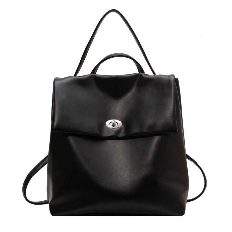 Retro Large Capacity Women's Backpack New All-match Commute Backpack