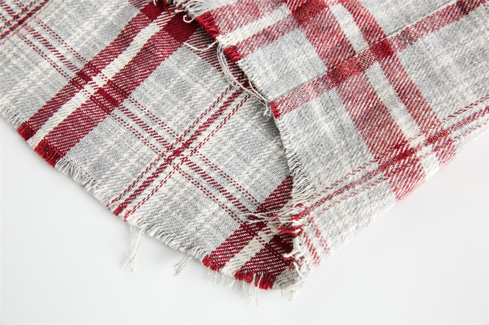 American Retro Plaid Shirt Men's Loose Casual Long Sleeves