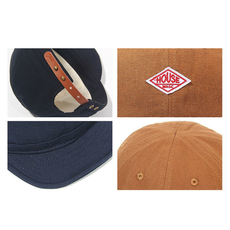 Patch Wide Brim Sunshade Peaked Hat