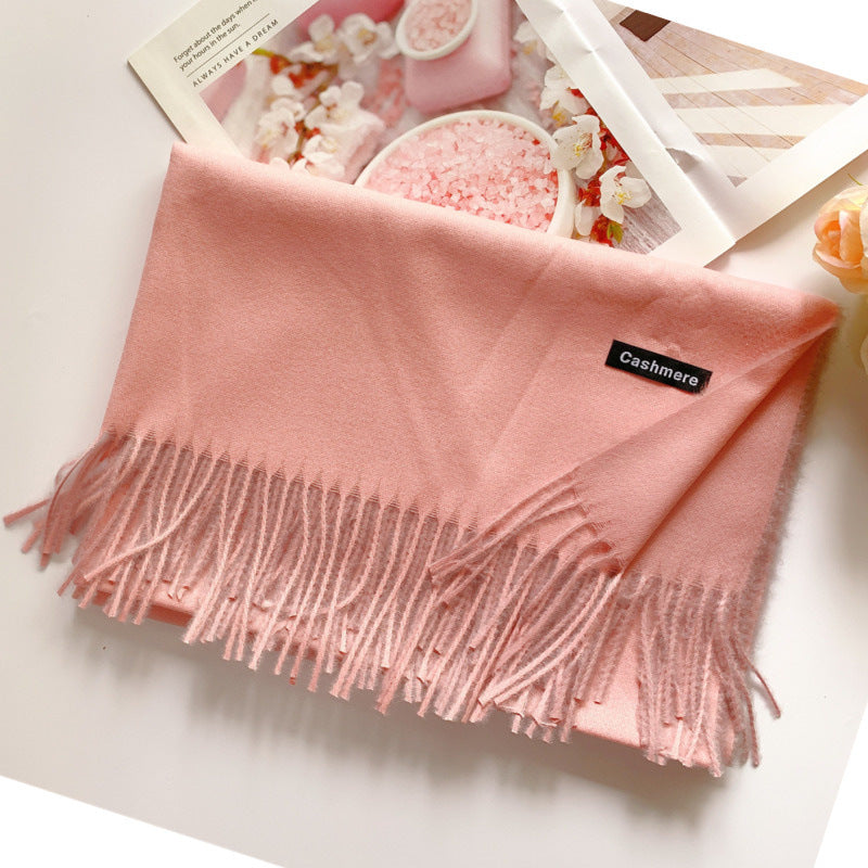 Korean Style Wild Tassel Shawl To Keep Warm