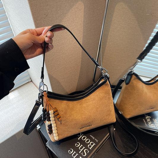 Korean-style Solid-Color Minimalist Versatile ShoulderCrossbody Bag For Women