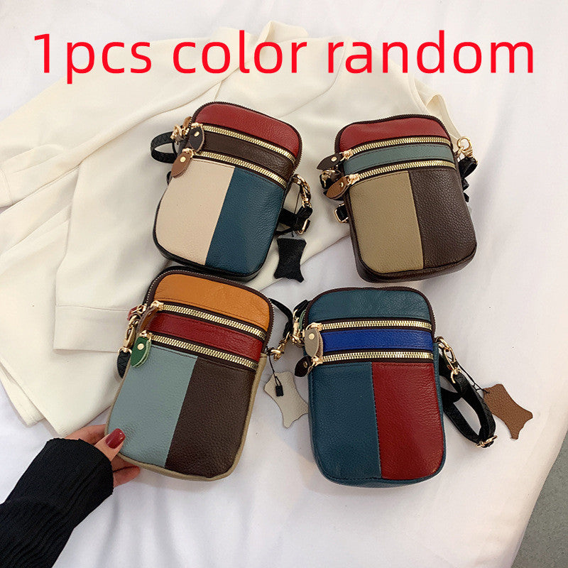 First Layer Leather Phone Bag Female