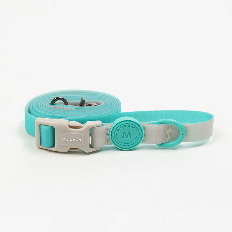 Waterproof Nylon Dog Collar With Traction Rope