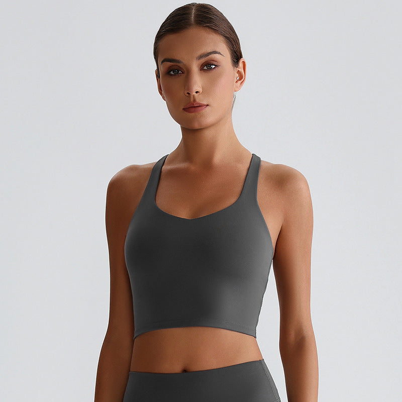 Cross Back Wear Running Yoga Bra