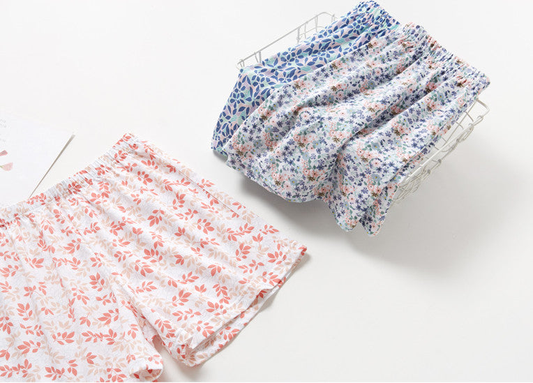 Underwear Ladies Pure Cotton Boxer Shorts Printed Shorts Middle-aged And Elderly Plus Fertilizer Plus Boxer Shorts