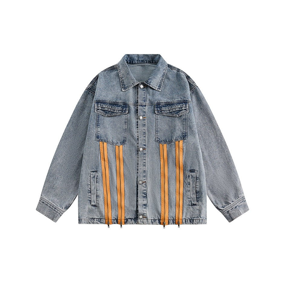 Fashion Retro Washed Denim Jacket