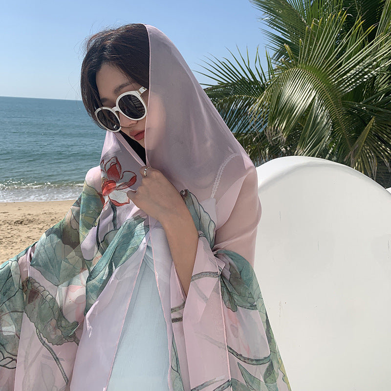 Widening And Lengthening Scarf Sun Protection Shawl