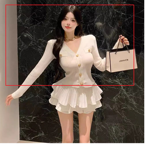 Classic Style White Pure Desire Slimming Hot Girl Suit