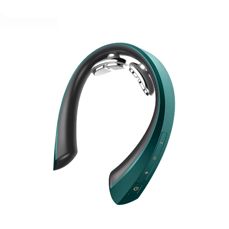 Cervical Massager Shoulder Smart Remote Control Dual-Pulse Electric Super Light Neck Massage Relief Relax Voice Prompt