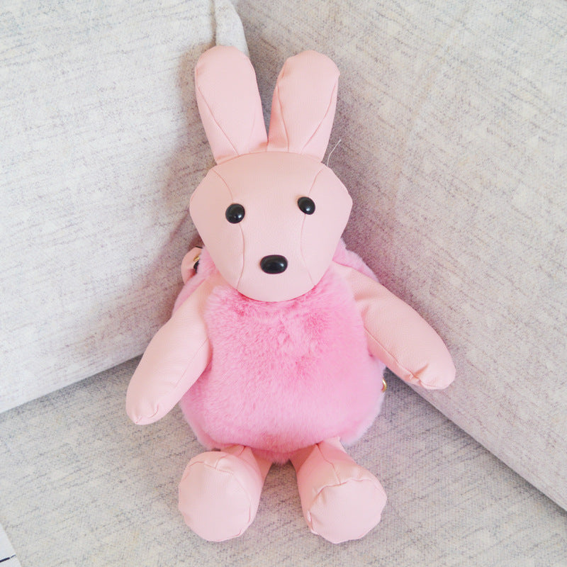 Women's Cute Fashion Plush Crossbody Bag