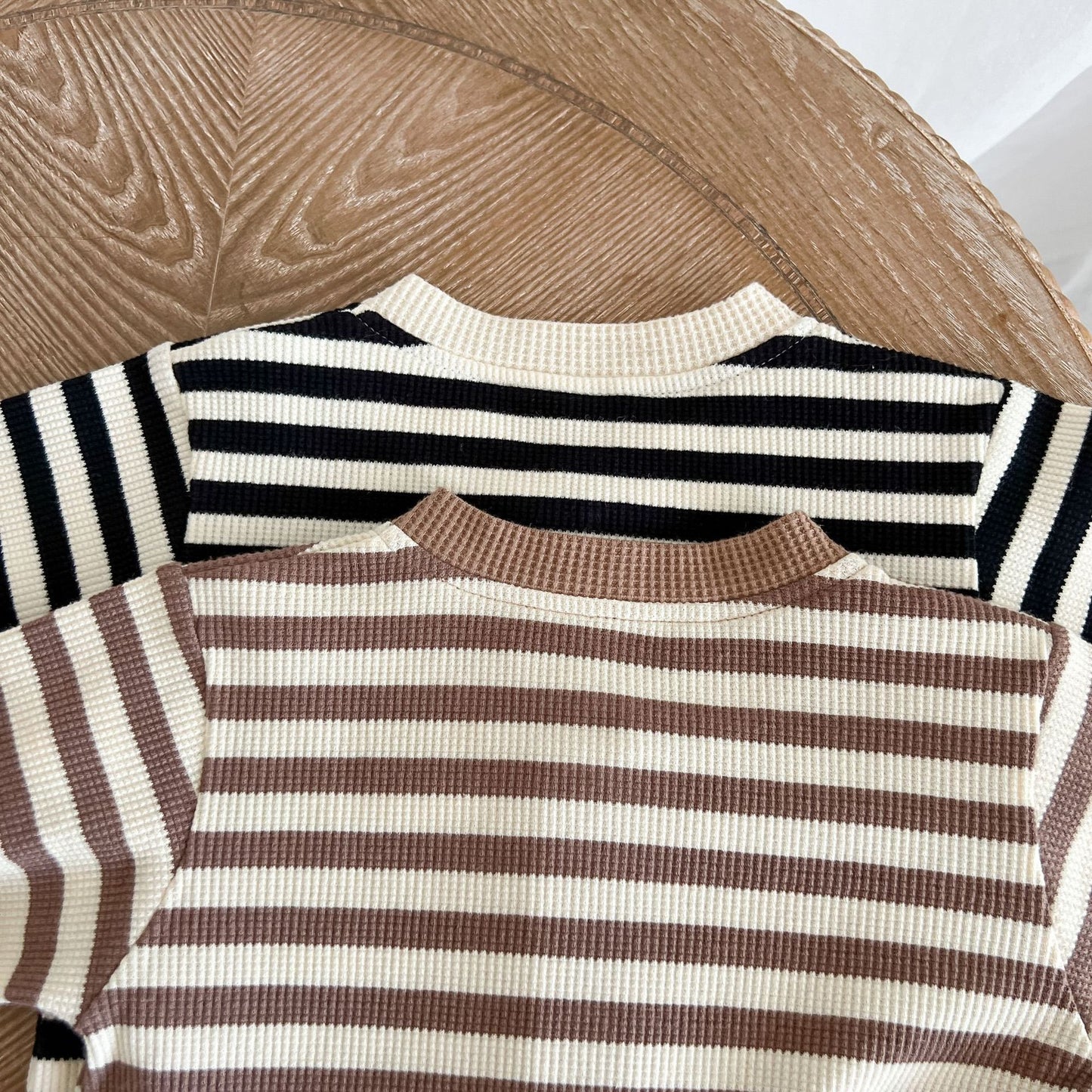 Color Block Striped Fart Romper Newborn Bodysuit