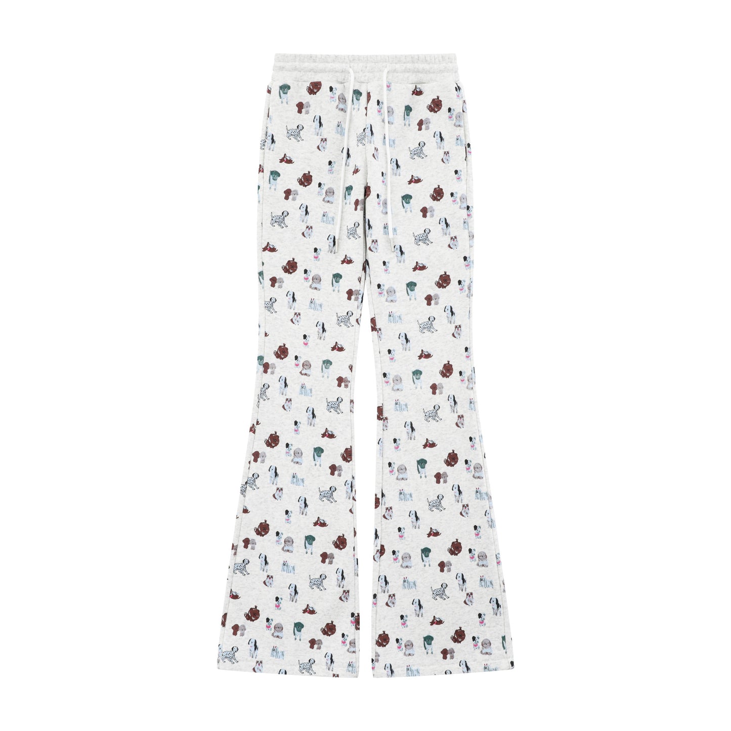 Elastic Waist Printed Sweatpants Sports Loose