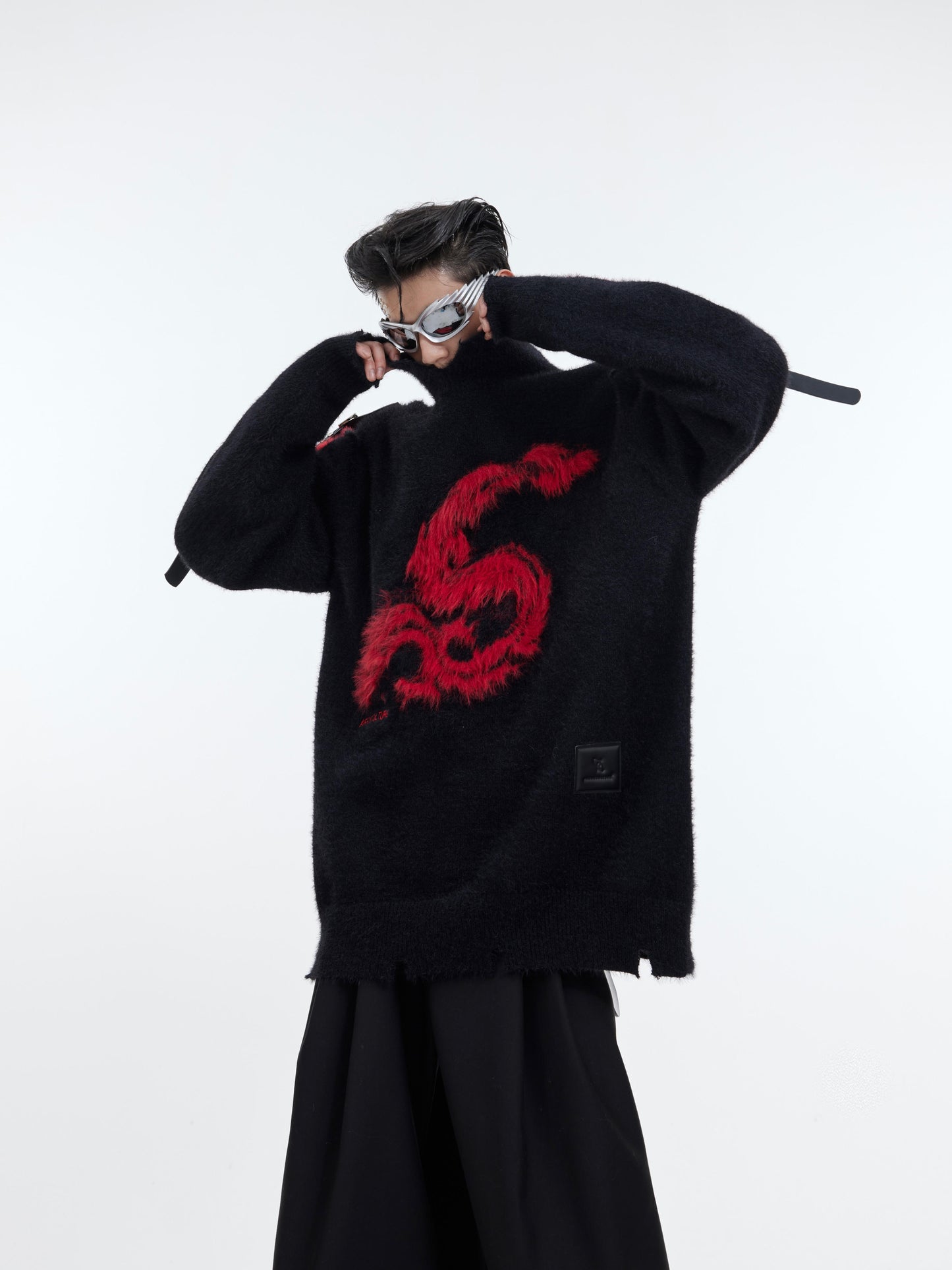 Loose Knit Sweater For Lazy Men