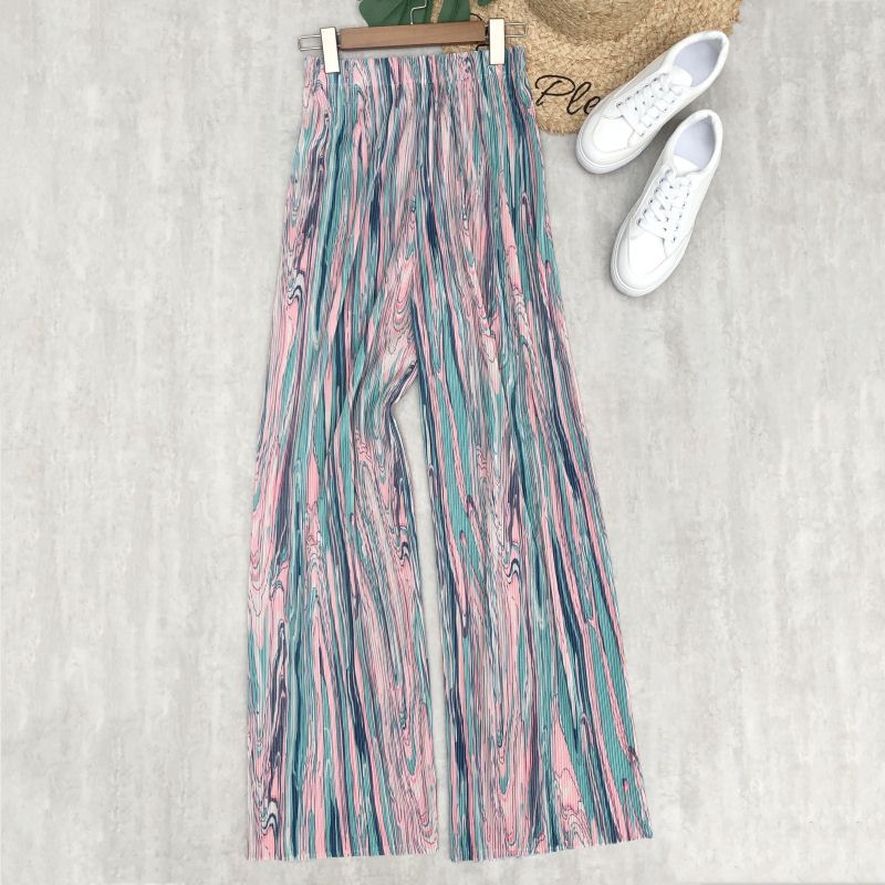 Spring And Summer Women's Wide-legged Pants High Waist Pleated