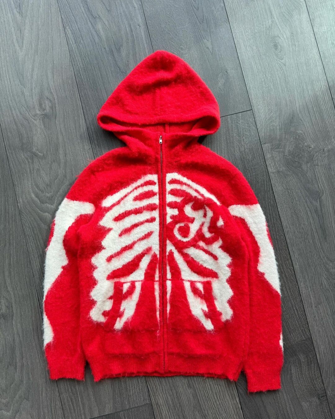 Mørk High Street Dødningehoved Brocade Sweaterfrakke