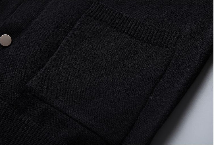 Autumn And Winter Cardigan Sweater Men's Slim Knit Sweater