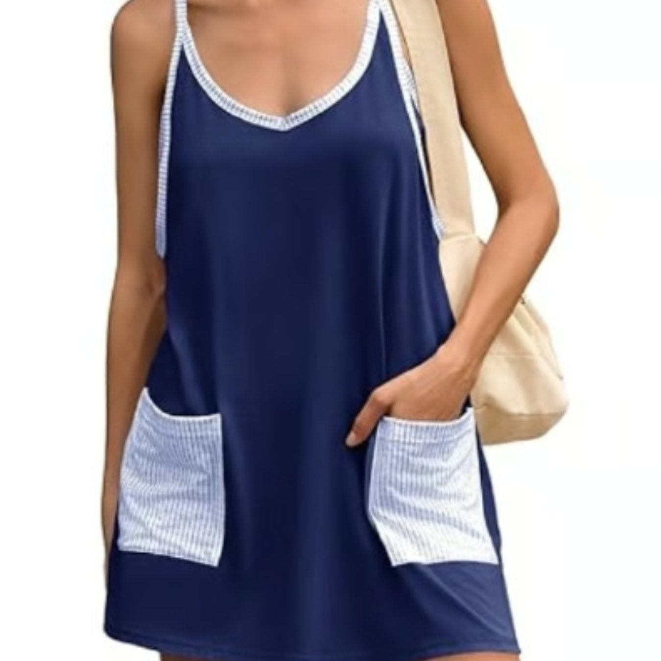 Women's Printed Sling Top One-piece Shorts Jumpsuit Casual Suit