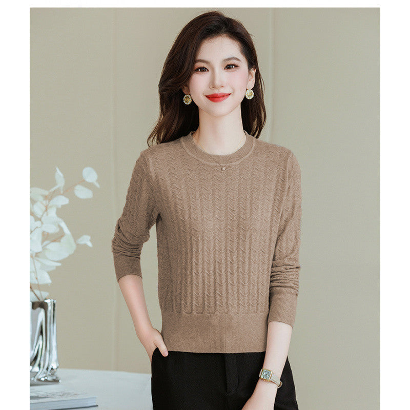 Early Spring Retro Hollow-out Bottoming Shirt Sweater
