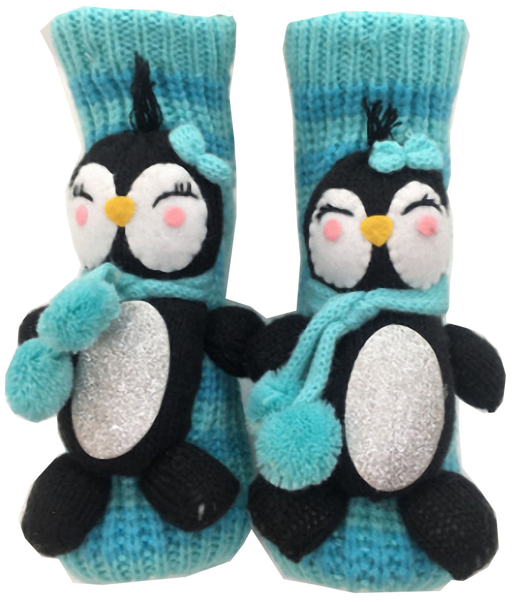 Women's Fashion 3D Cartoon Woolen Yarn Socks