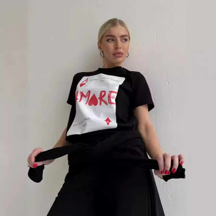 Dame Moderigtig American-style All-match Top