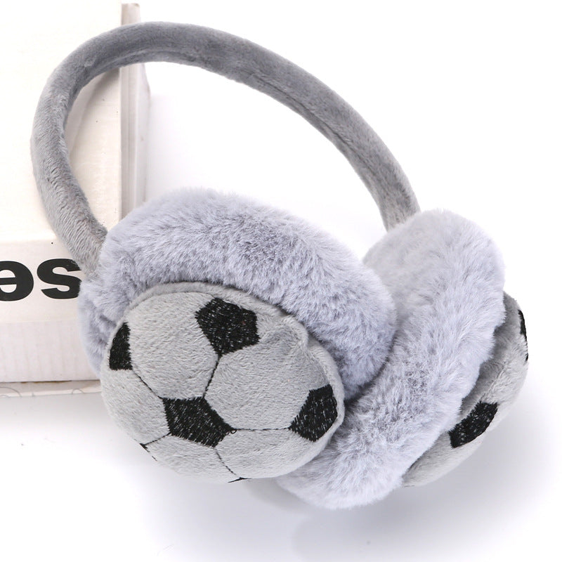 Earmuffs Warm Winter Cute Football Warm Set For Women