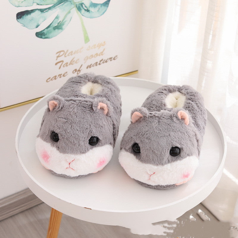 Women's Autumn And Winter Non-slip Plush Cotton Slippers