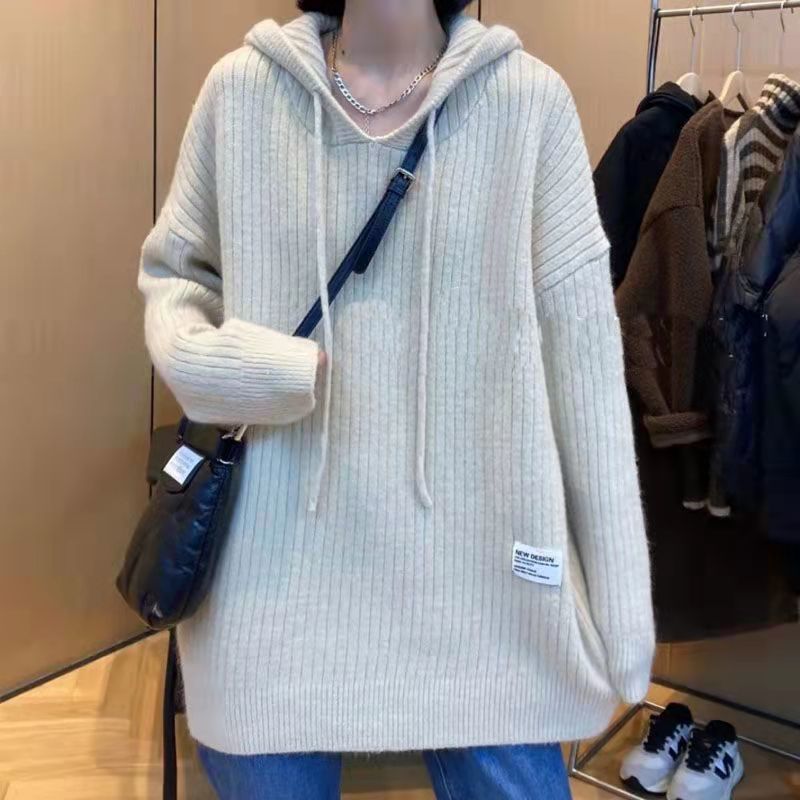 Women's Mid-length Hat Knitted Top Autumn And Winter New