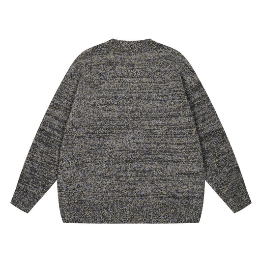 Fashion Jacquard Round Neck Sweater For Men