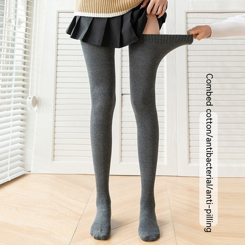 Lengthened Overknee Plus-sized Silicone Non-slip High-top Cotton Socks