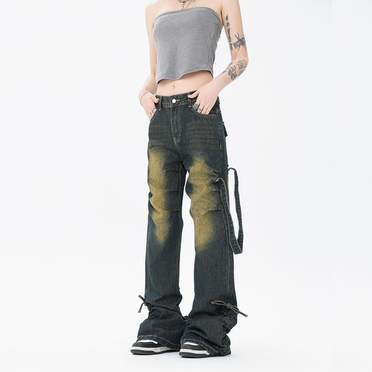 High Street Design Side Adjustable American Yellow Mud Jeans