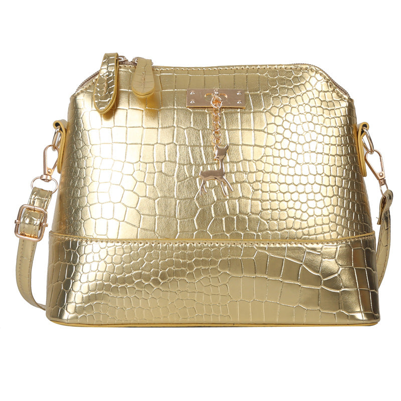 Dame Mode Afslappet Crossbody Taske i Ensfarvet med Stor Kapacitet