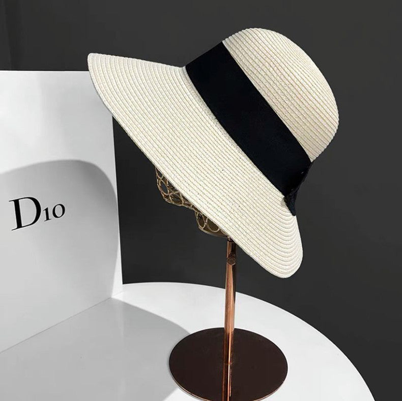 Women's Art Bow Big Brim Sun Hat