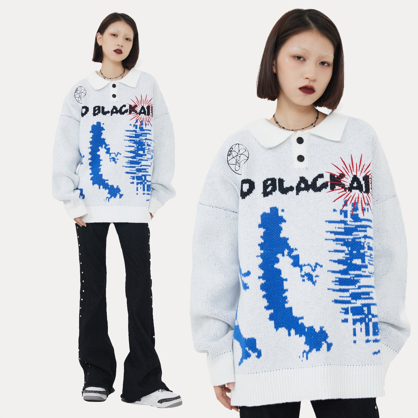Street Loose Casual Sweater Long Sleeve Fashion