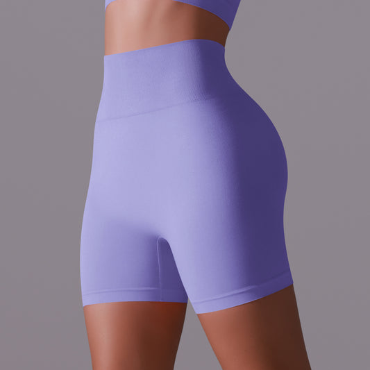 Europæiske og amerikanske sports-leggings med høj talje, mavekontrol, åndbar stretch og ferskenhofte-effekt